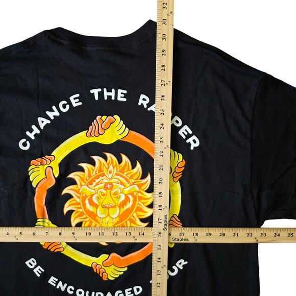 Chance The Rapper Be Encouraged Tour T-Shirt Men’s XL Black Tee - Picture 7 of 8